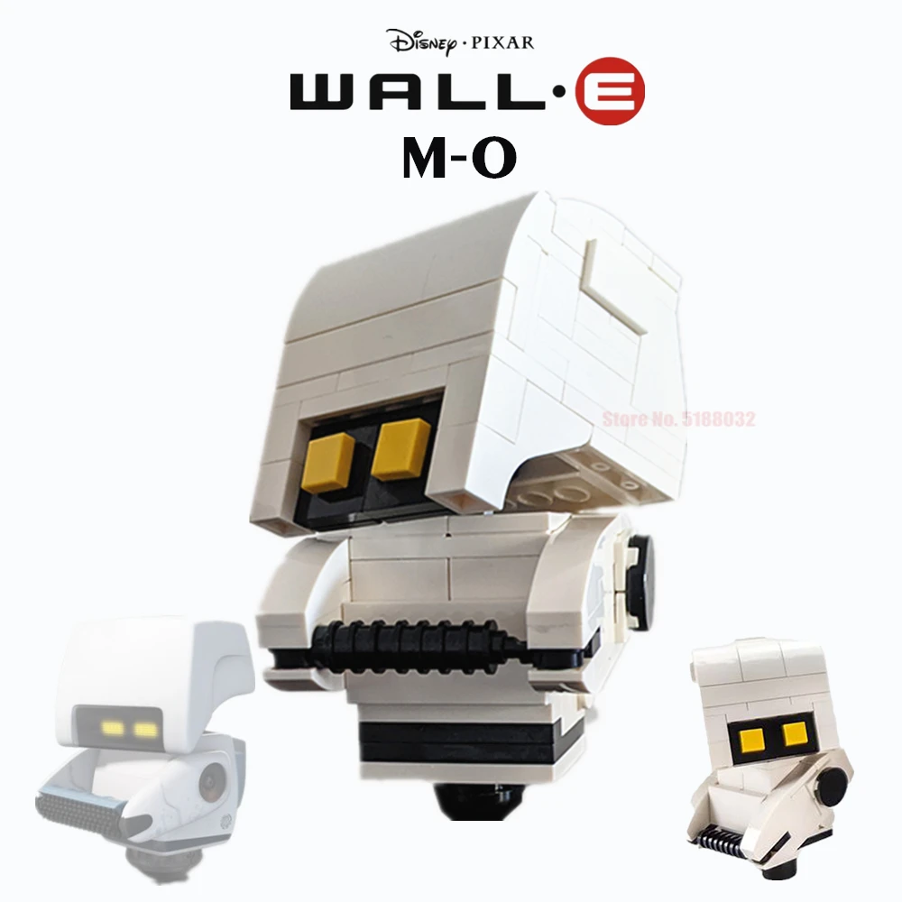 

Disney Pixar Wall E Cleaner M-O Robot Technical Intelligent Robot Movie Model Building Blocks Kid Toys Gift Xmas