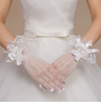 fashion women tulle party sexy gloves summer full finger sunscreen gloves for girls mittens wedding accessories