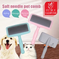 fenice pet dog grooming comb dog brush massage comb open knot cat cleaning tool hair remover