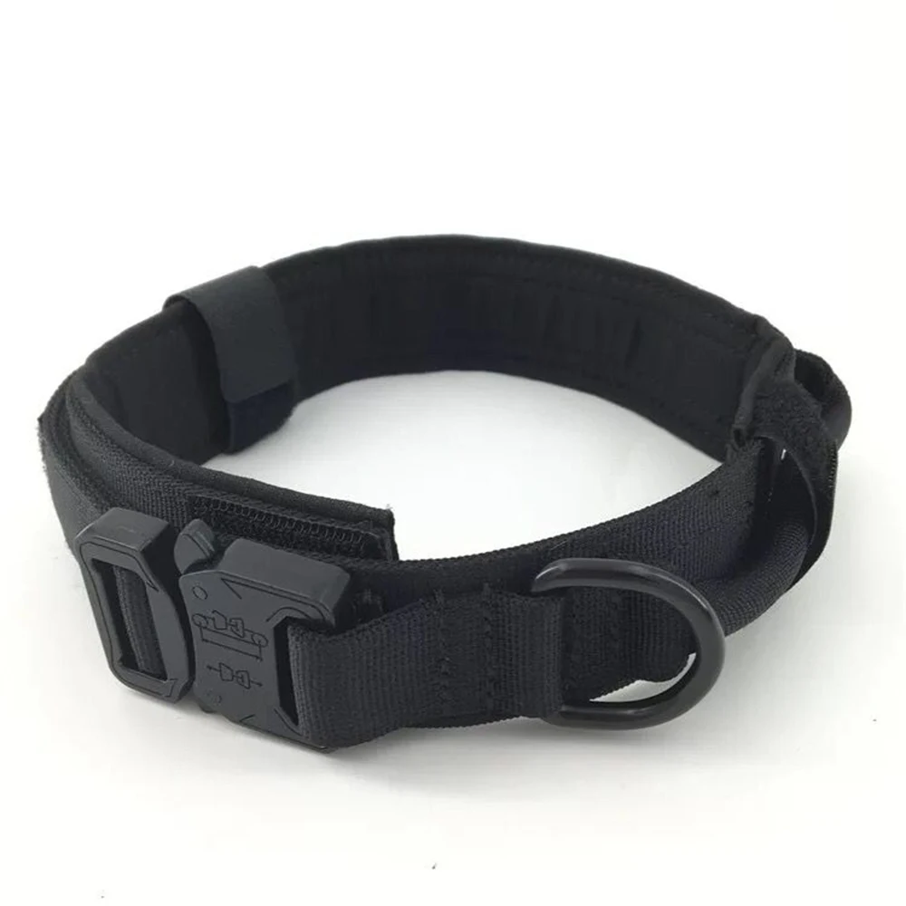 Нейлоновый ошейник для собак Регулируемый военный тактический тренировочный