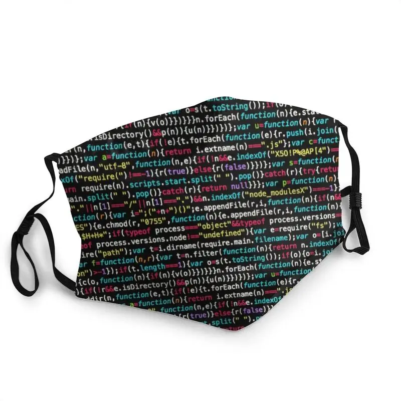 

Reusable Coding Programmer Nerd Geek Face Mask Science Hacker Computer Code Anti Dust Protection Cover Mask Respirator Muffle