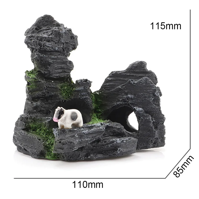 Горный вид Камень Аквариум Рок Пещера дерево мост аквариум орнамент с рыбами