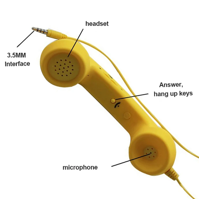 Проводной микрофон для защиты от излучения мини 3 5 мм с телефонным телефоном Iphone