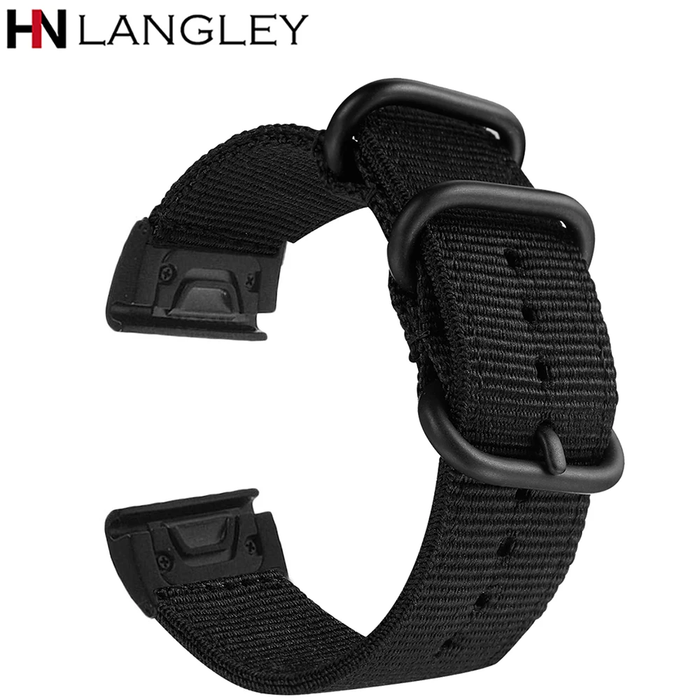 Быстросъемный плетеный нейлоновый ремешок для наручных часов 20 мм/22 мм/26 мм Garmin