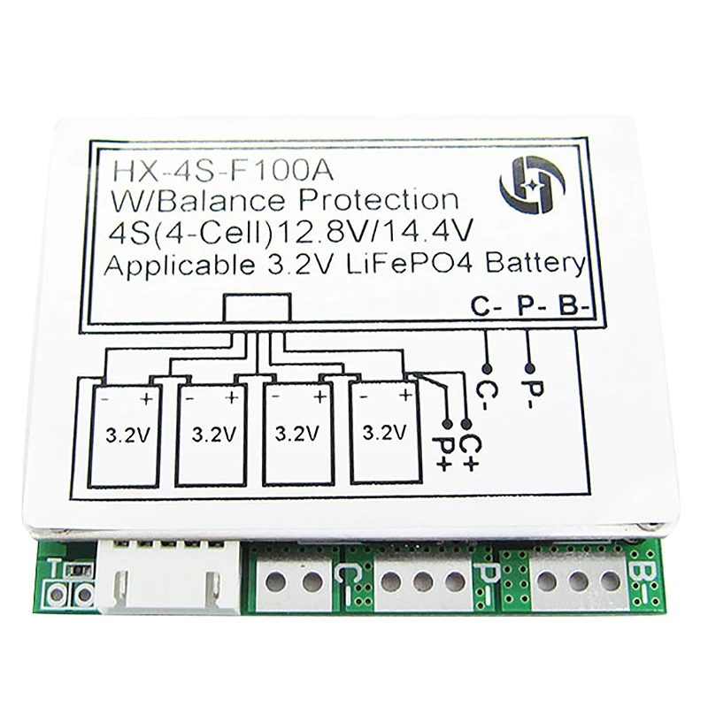 4S 12 8 V 14 литиевая батарея Срок службы LiFePO4 Li-Ion Lipo Защитная плата баланс 100A разрядка