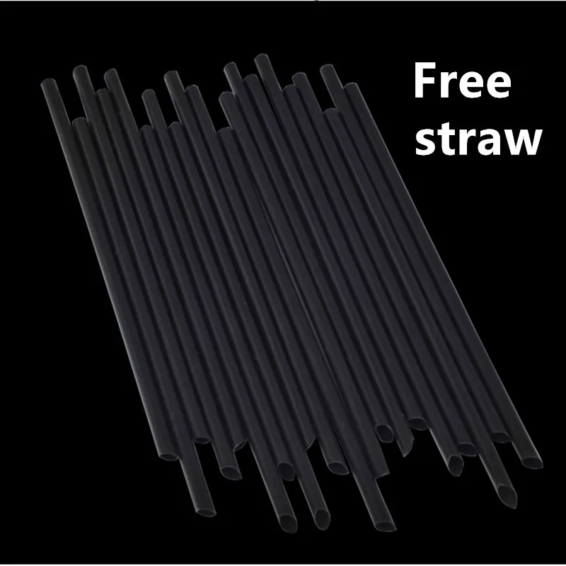 50pcs Party birthday favor snack french fries food black plate 500ml transparent disposable coffee juice beverage cup with lid | Дом и сад