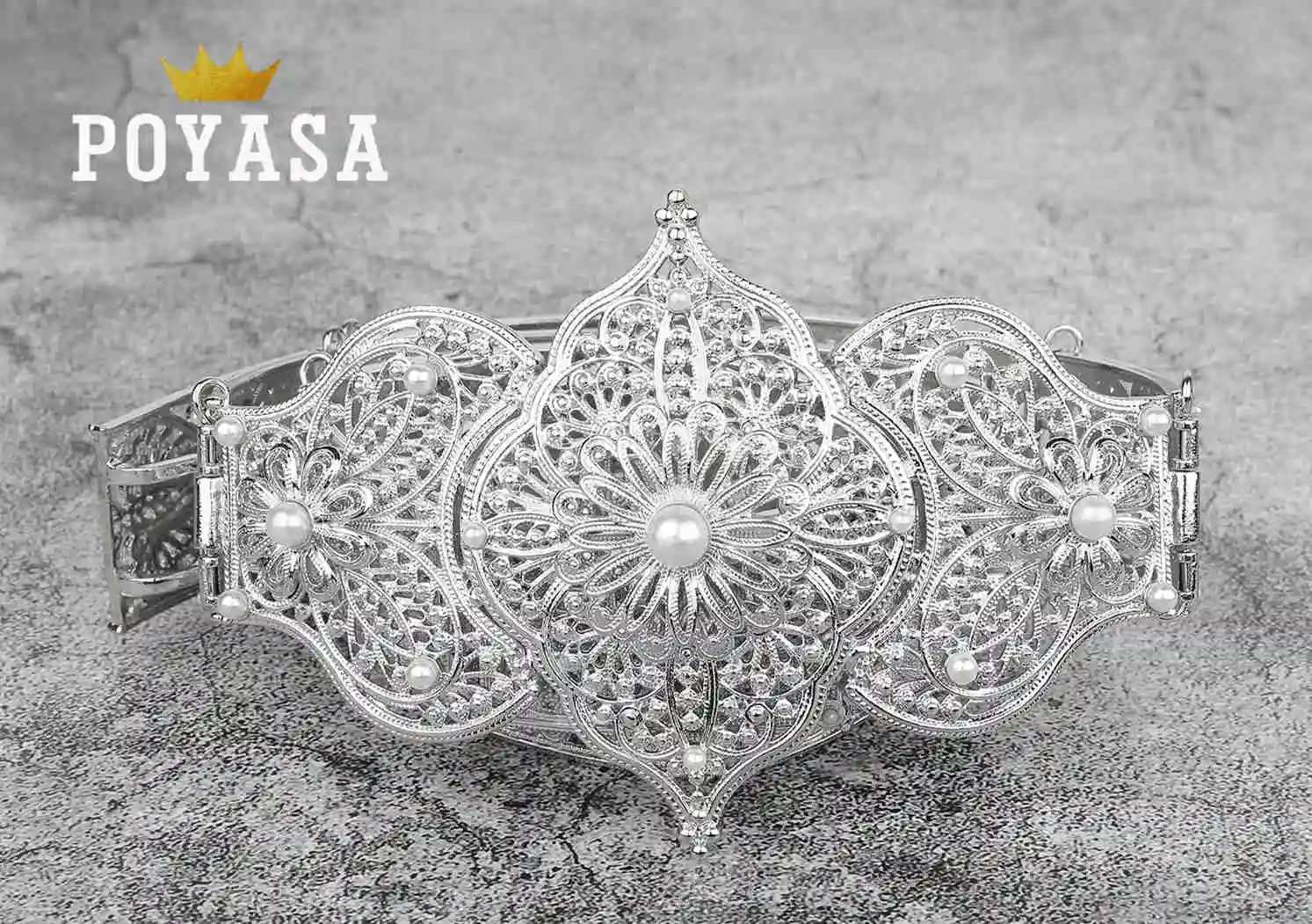 SILVER Каффан шикарный СВАДЕБНЫЙ золотой и серебряный металлический пояс для роскошного золотого цвета женский пояс-Цепочка Регулируемая длина - Окраска металла: SILVER