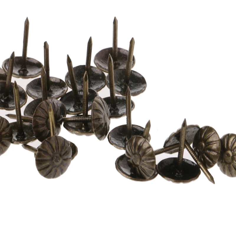 100 шт. античная латунь обивочные гвозди для ювелирных изделий подарок вина чехол