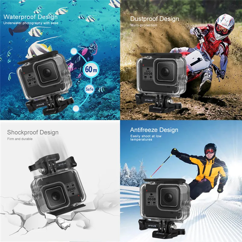Черный чехол для дайвинга GoPro HERO8 глубина 60 м корпус подводной съемки Gopro Hero 8