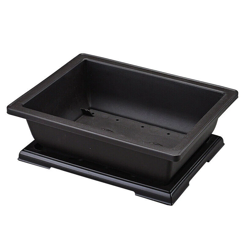 Цветочные растения горшки блюдце набор пластиковый бонсай Детский горшок сад