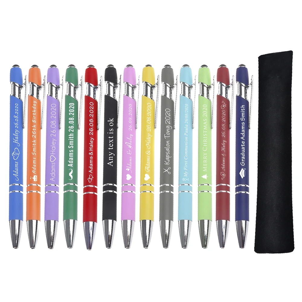 50 шт. персонализированные пользовательские металлические шариковые ручки
