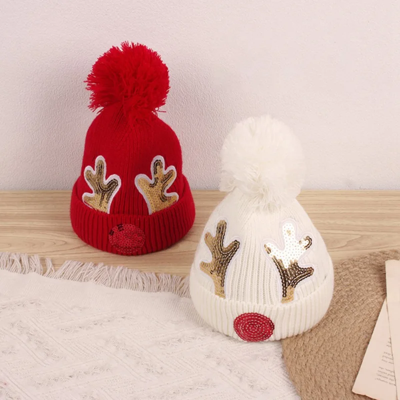 

Baby Girl Beanie Soft Cap Hedging Cap Cute Cap Baby's Hat Autumn Christmas Kids Hats Hot Sell