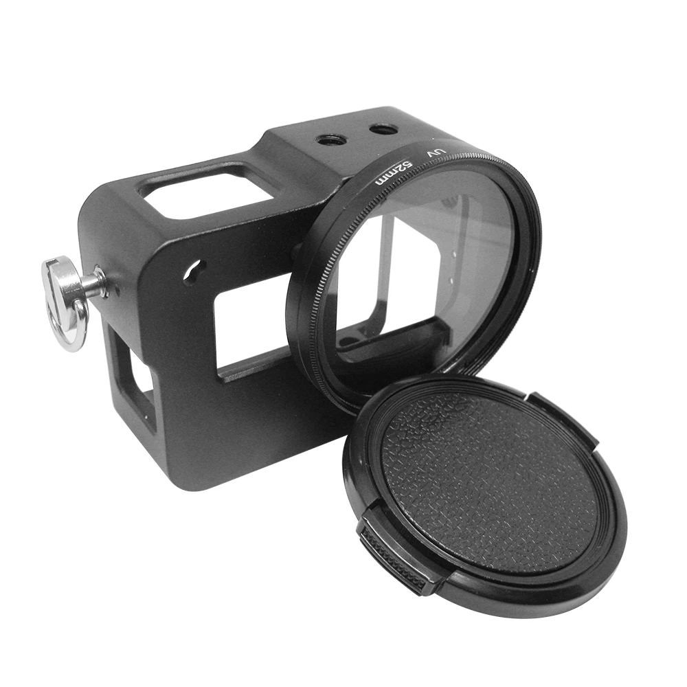 Металлический каркас для GoPro Hero защитный чехол с УФ фильтром 5/6/7 аксессуары