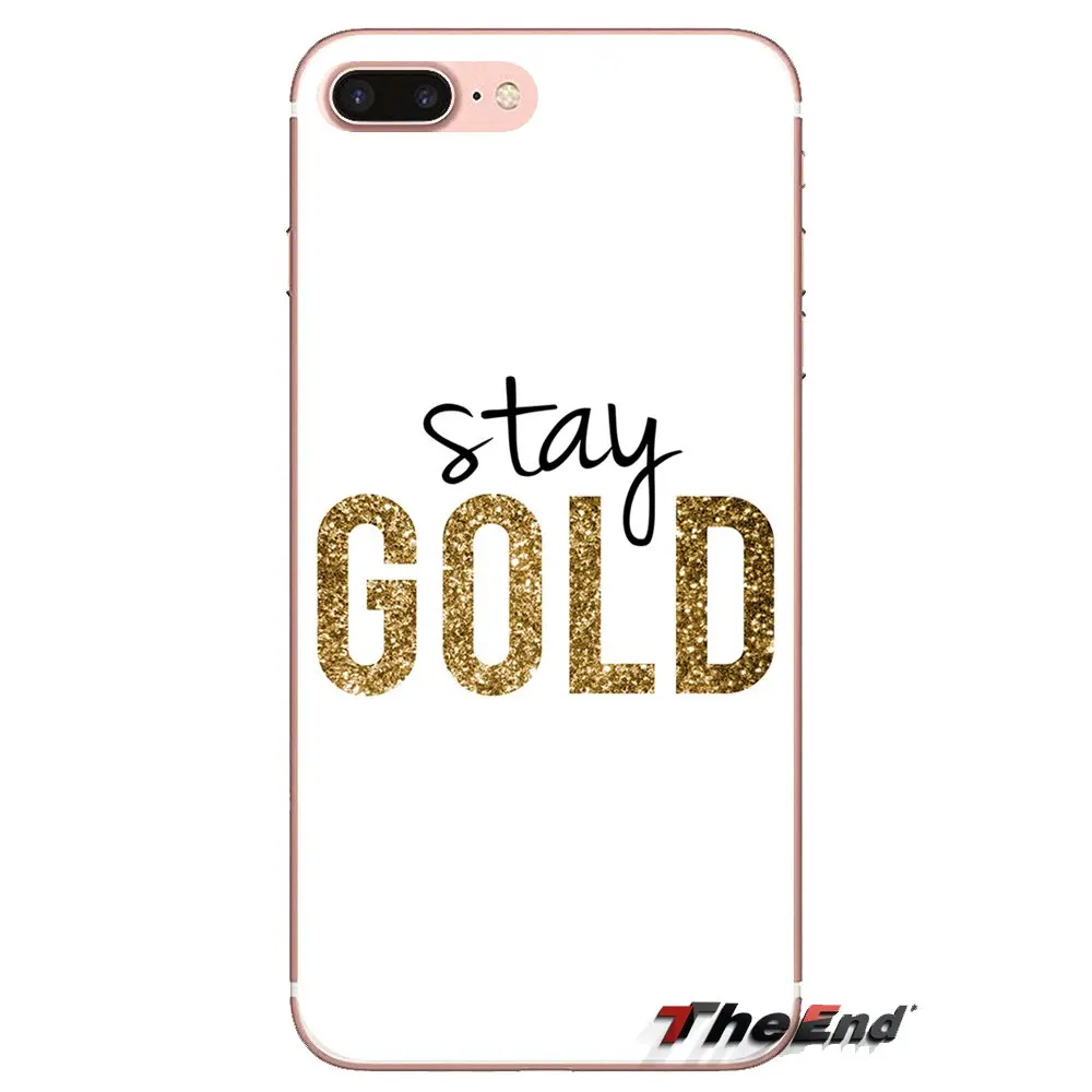 Силиконовый чехол для Xiao mi 4 5 5s 6 A1 A2 5X6X8 9 Lite SE Pro Max Mix 2 3 2S J adore J. Crew Stay Gold Quotes |