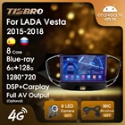 Автомагнитола TIEBRO для LADA Vesta Cross Sport 2015-2018, мультимедийный видеоплеер для Carplay, навигация, стерео 2 Din Dvd DSP