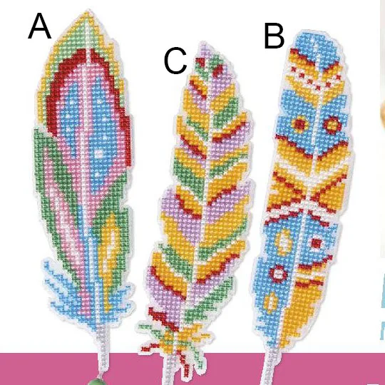 

BK903 Cross Stitch Kits Cross-stitch Set Floss Threads Plastic Canvas Bookmark Package Marker Diy Gift for Friends Christmas Kit