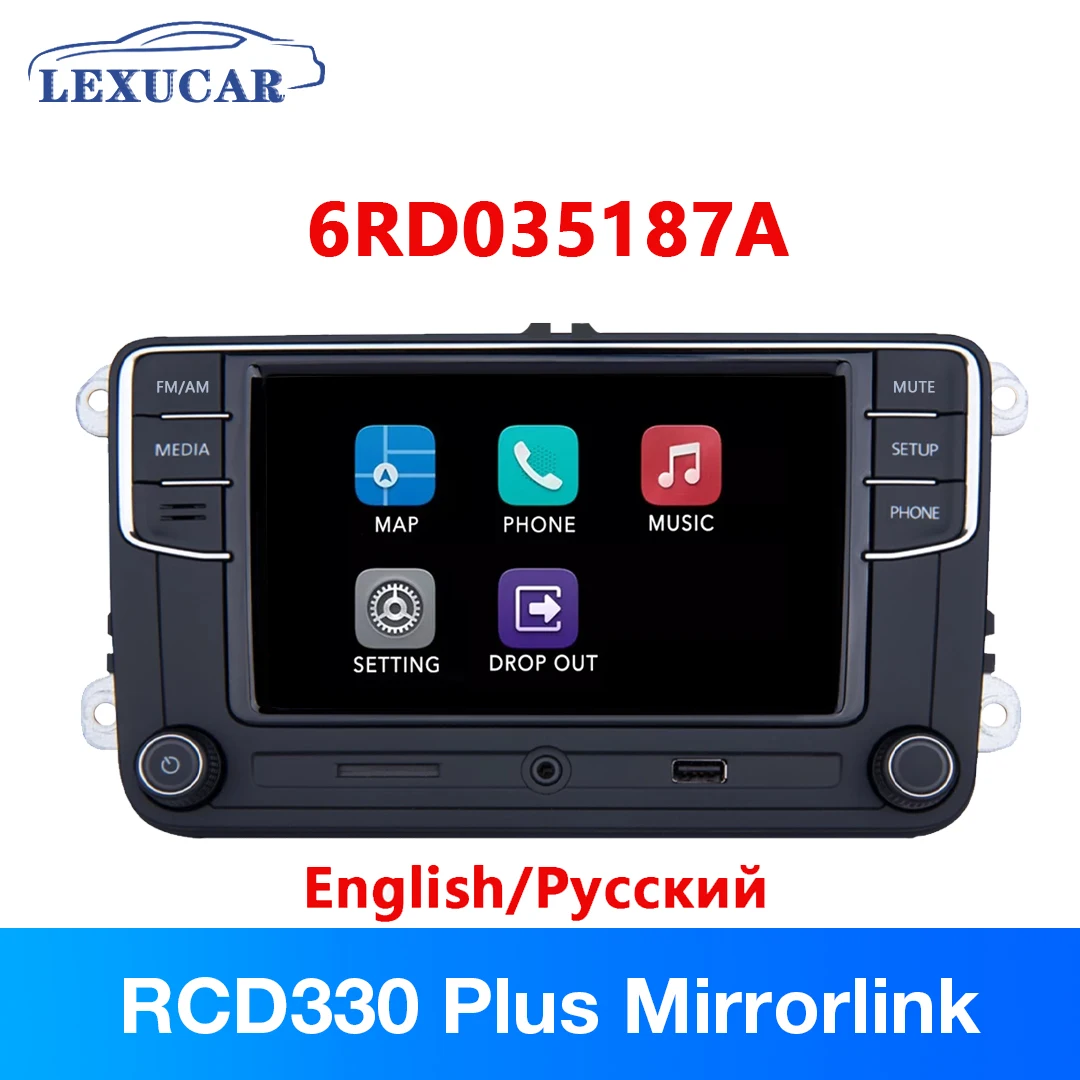 RCD330 Plus Car Radio Mirrorlink 6RD035187A RCD340G 6.5 inch Headunit Bluetooth for VW Jetta Polo Golf Passat Tiguan Eos Bettle