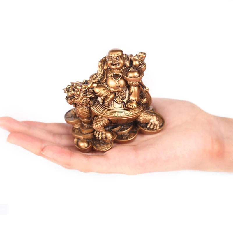 Статуя бога богатства из смолы статуя Будды смеющейся искусственная китайская