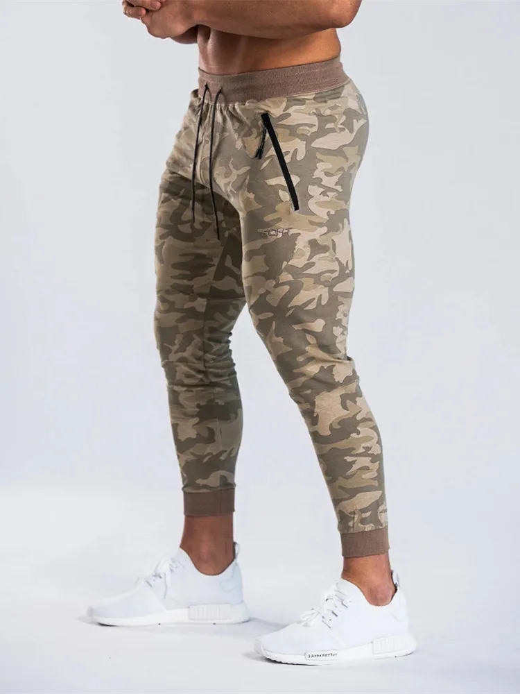 Камуфляжные модные мужские Штаны для спортзала джоггеры повседневные длинные