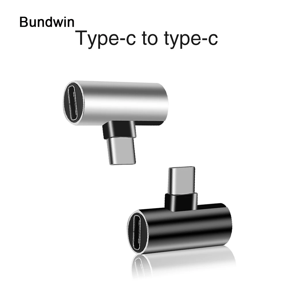 Bundwin новый двойной тип C USB наушники аудио зарядное устройство адаптер