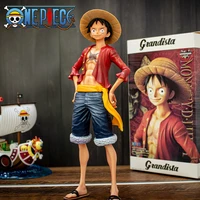 25c cartoonm anime one piece luffy classic smiley expression change face doll action figures model home desk decoration toys