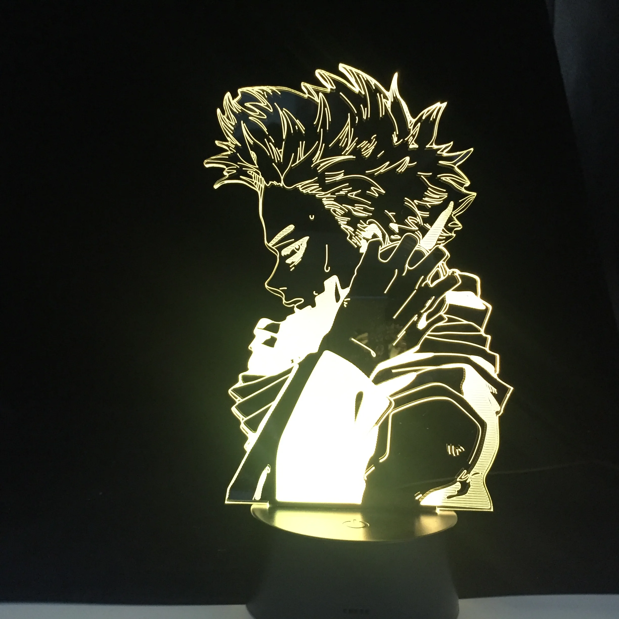 Ночник в стиле аниме HITOSHI SHINSO MY HERO ACADEMIA лампа с 3D подсветкой боку меняющаяся