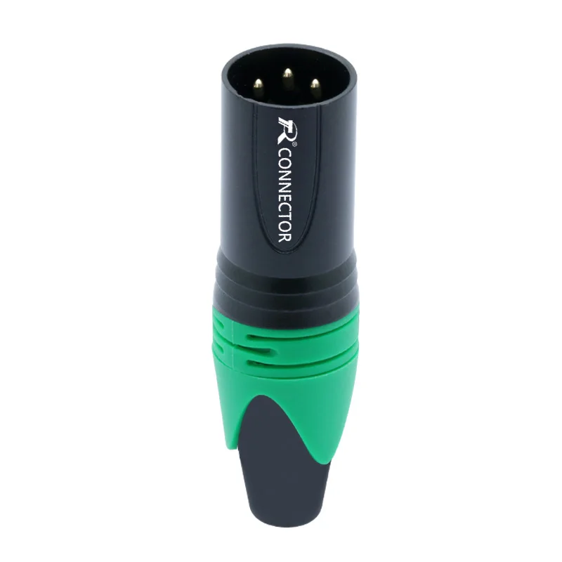 3PIN XLR разъем микрофон штекер мужской женский адаптер MIC провода разъем 6 цветов предложение 1 комплект M/F - Цвет: RTC2015M-Green
