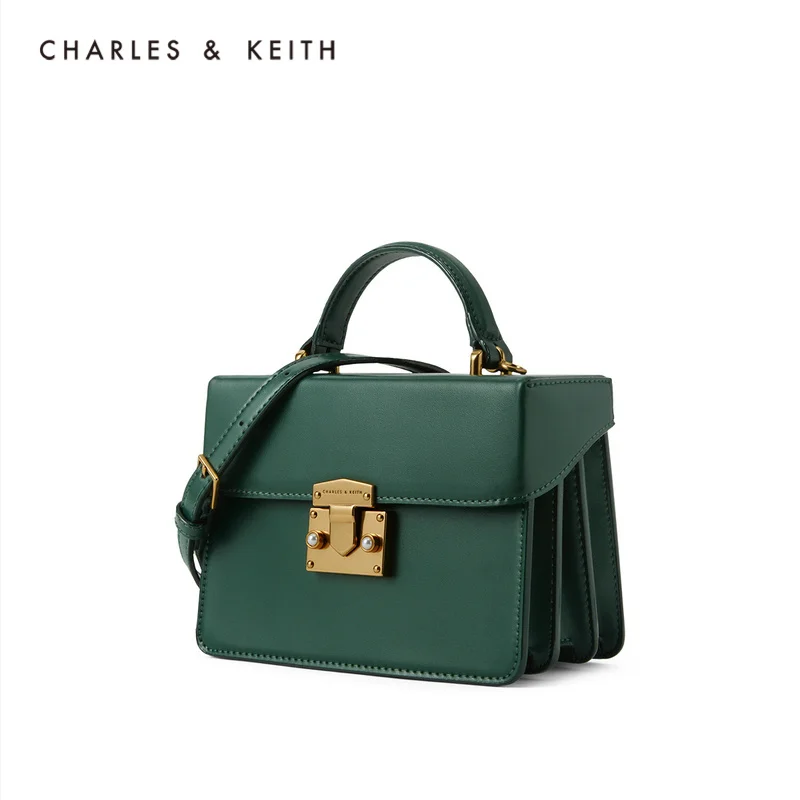 CHARLES＆KEITH Новинка на Лето CK2-50701039-3Женская Сумка Плечо Металлическая Пряжка
