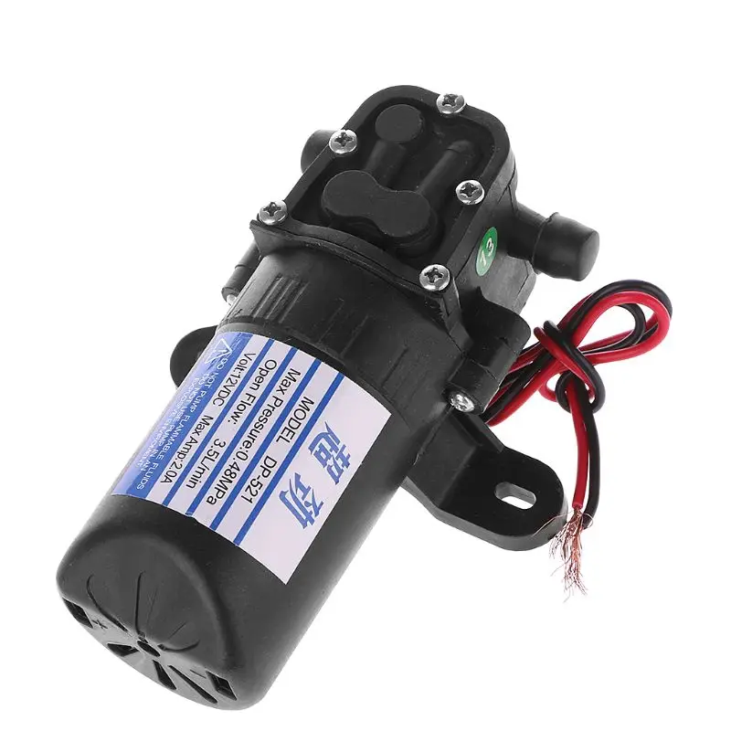 DC 12V 3.5L/мин 0.48MPa 70 PSI диафрагма высокого давления самовсасывающий водяной насос