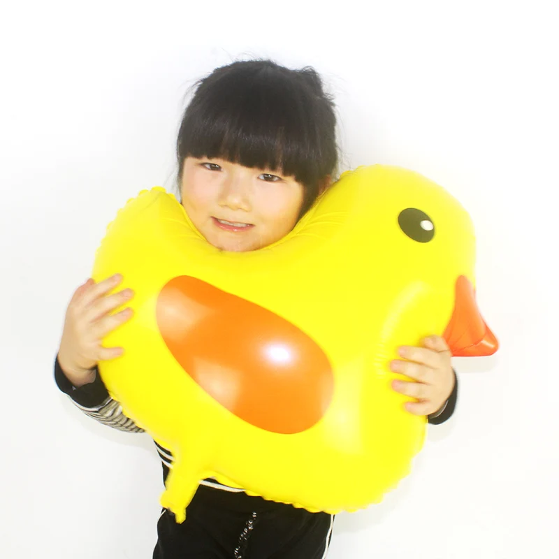 yellow duck Лесные гелиевые шары в форме животных для дня рождения принадлежности лиса Ежик белка енот воздушный шар из фольги Детские вечерние принадлежности - Цвет: yellow duck