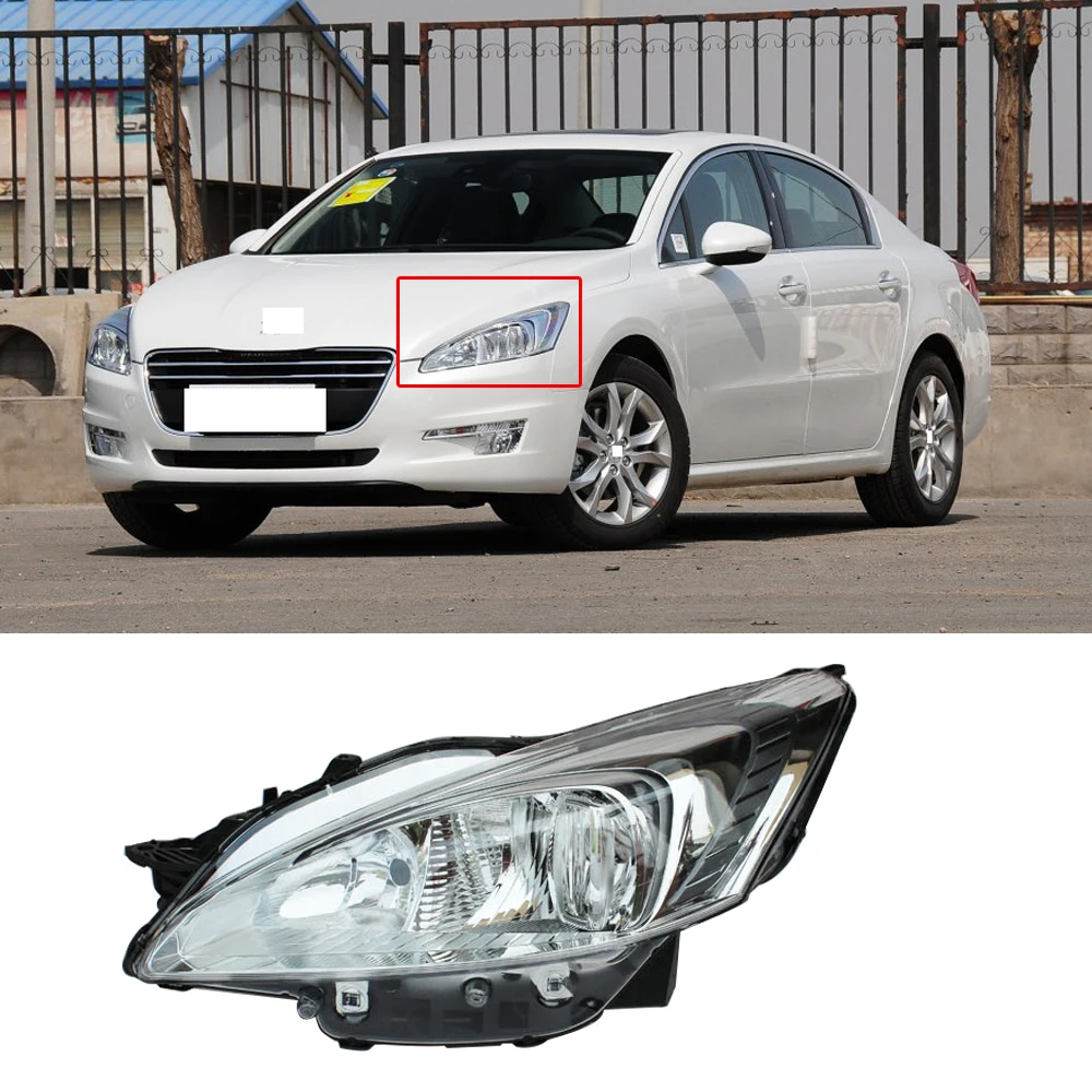 CAPQX для Peugeot 508 2010 2011 2012 2013 2014 галогенная передние фары светильник головной фара