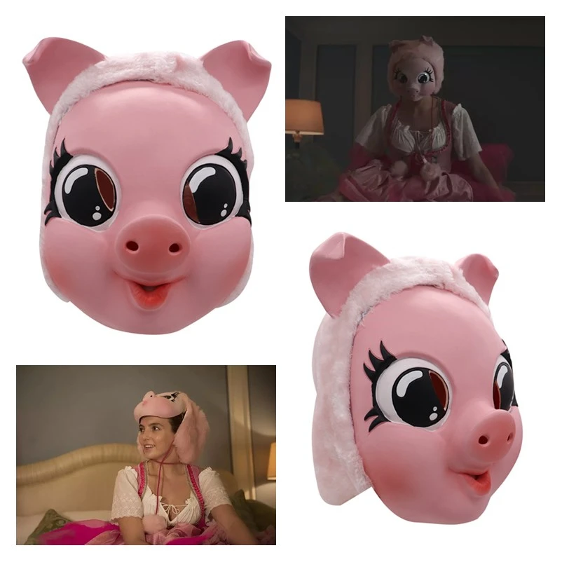 Killing Eve 2 Villanelle Маскарадная маска для женщин и девочек милый розовый поросенок