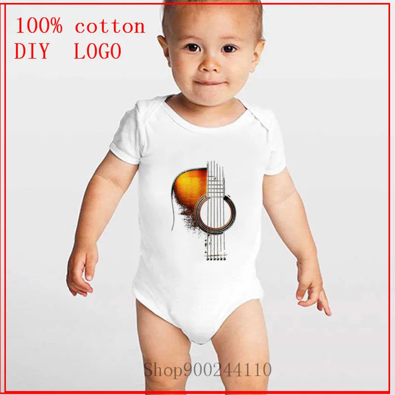 

Acoustic Guitar Music Designs Bodysuit Baby Newborn Baby One-Pieces Summer Rompers Jumpsuit Ropa de bebe Infant Short Sleeve