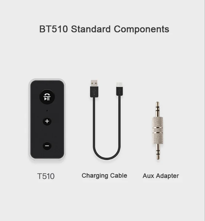 Bluetooth приемник 5,0 беспроводной стерео музыкальный аудио приемник 3,5 мм Автомобильный Aux Bluetooth адаптер