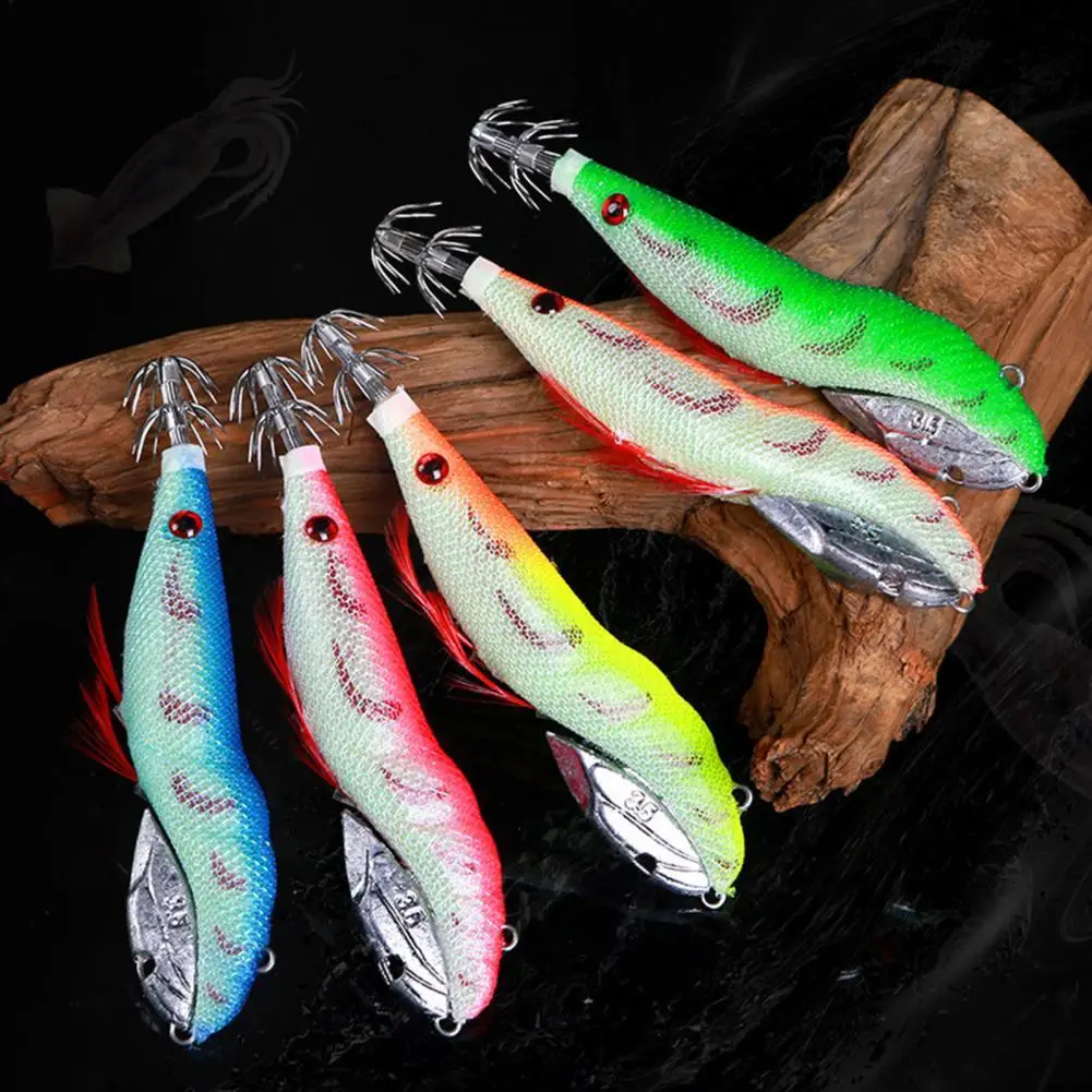 

35g Fishing Lure Sea Fishing Attractive Plastic Simulation Egi Squid Bait for Angling