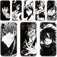 tpu soft black white anime phone case for iphones se 2020 se2 se 2 xr x xs 11 pro max 6 6s 7 8 9 plus for ipod touch 7 6 5 cover