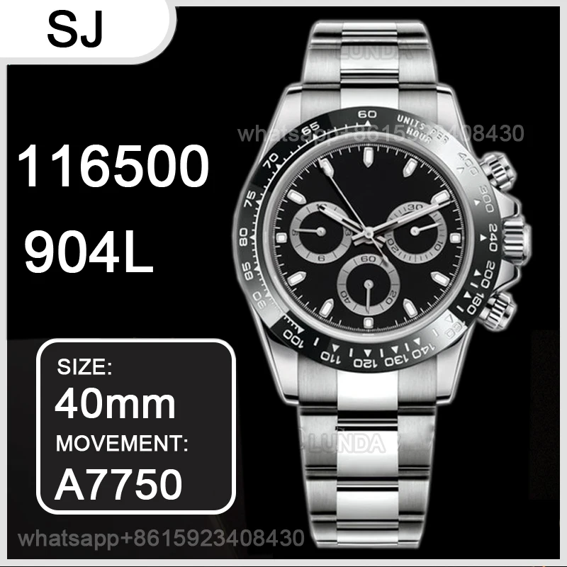 

Men's Automatic Mechanical Watch Daytona 116500 Noob 904L Stainless Steel 7750 Movement 1:1 Best Version Chronograph replica