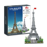 eiffel tower architecture building blocks model france paris architecture eiffel tower micro blocks gift for boy