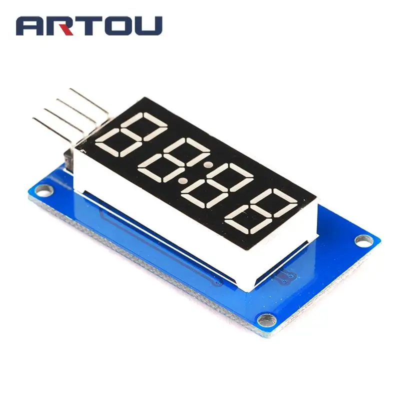 1 шт. TM1637 4 битный цифровой светодиодный модуль дисплея для arduino 7 сегментов 0 36