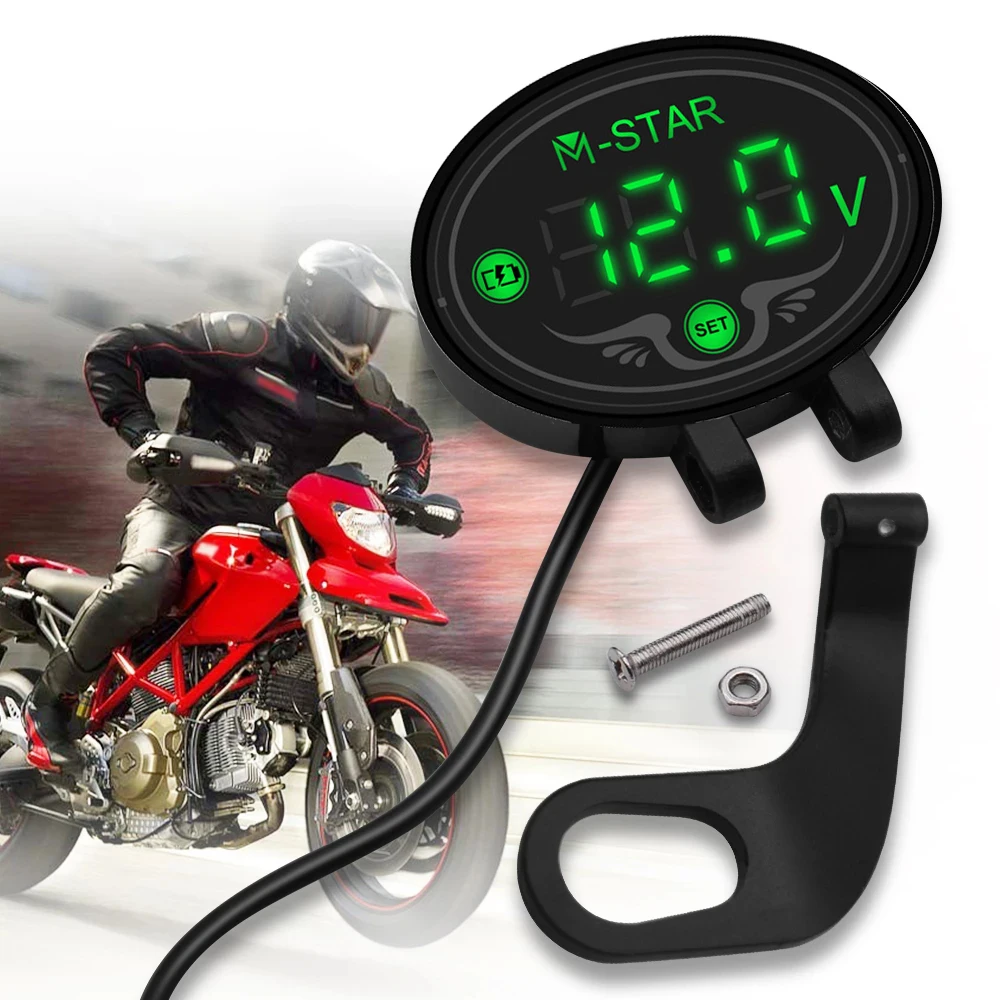 

Voltage Digital Voltmeter -40---60 Degree Centigrade 9V-24V Car Accessories