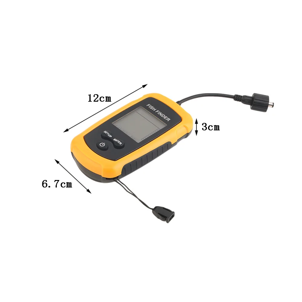 Портативный рыболокатор эхолот с сигнализацией 0 7 100 м рыболовный батареей