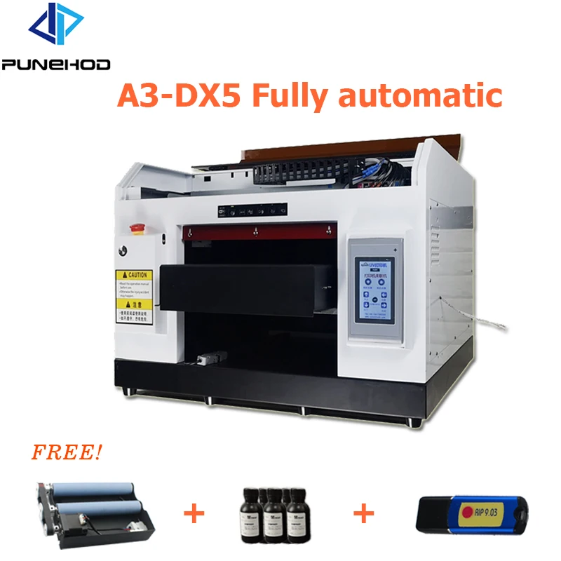 Punehod A3 DX5 струйный УФ принтер автоматический цифровой планшетный чехол для