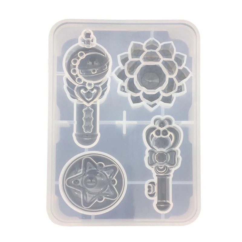 

Crystal Epoxy Resin Mold Magic Wand Silicone Mould DIY Crafts Jewelry Plaster Aromatherapy Casting Tools