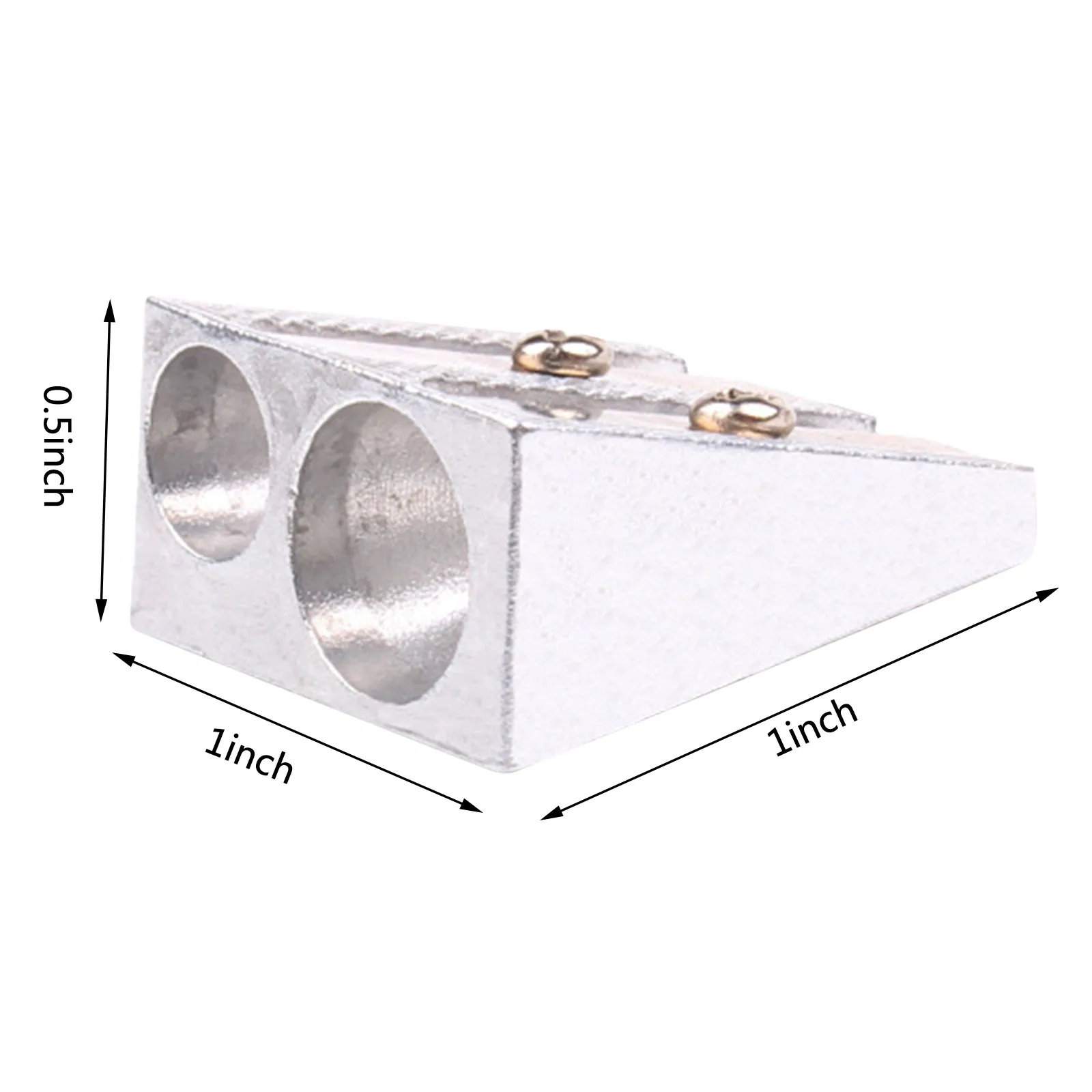 

2pcs Handheld Two-hole Metal Aluminum Alloy Pencil Sharpener