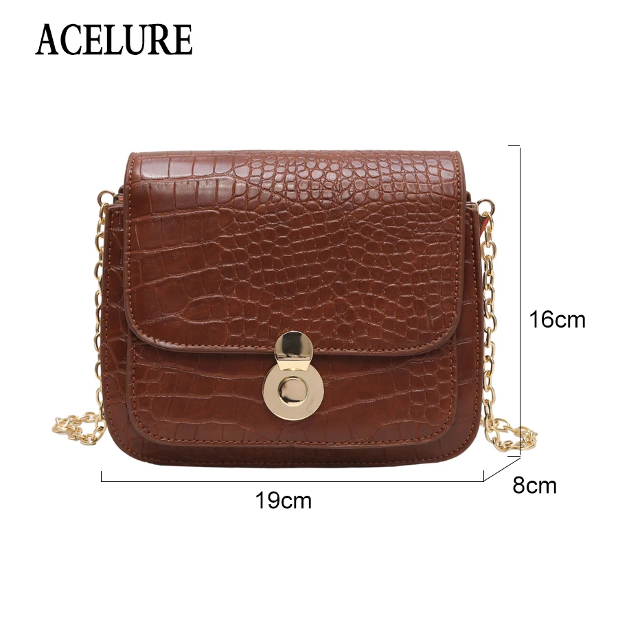 ACELURE Корейская версия небольшой площади женские сумки модные ретро сумка через