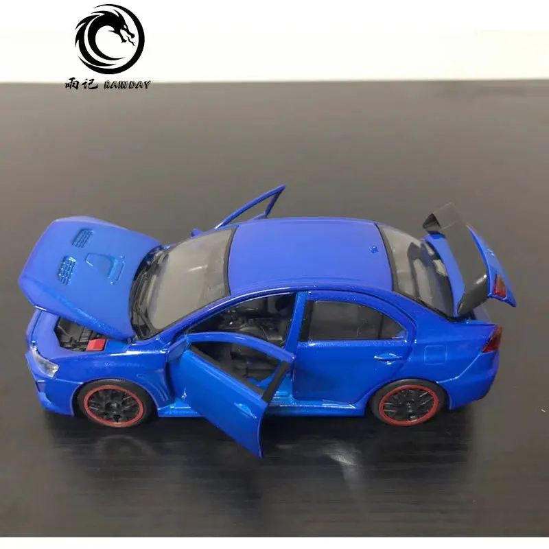 RD 1/32 масштабная модель автомобиля игрушки Mitsubishi Lancer Evolution X звук и свет Литье Металла Отступить модели автомобиля игрушки для подарка, для детей