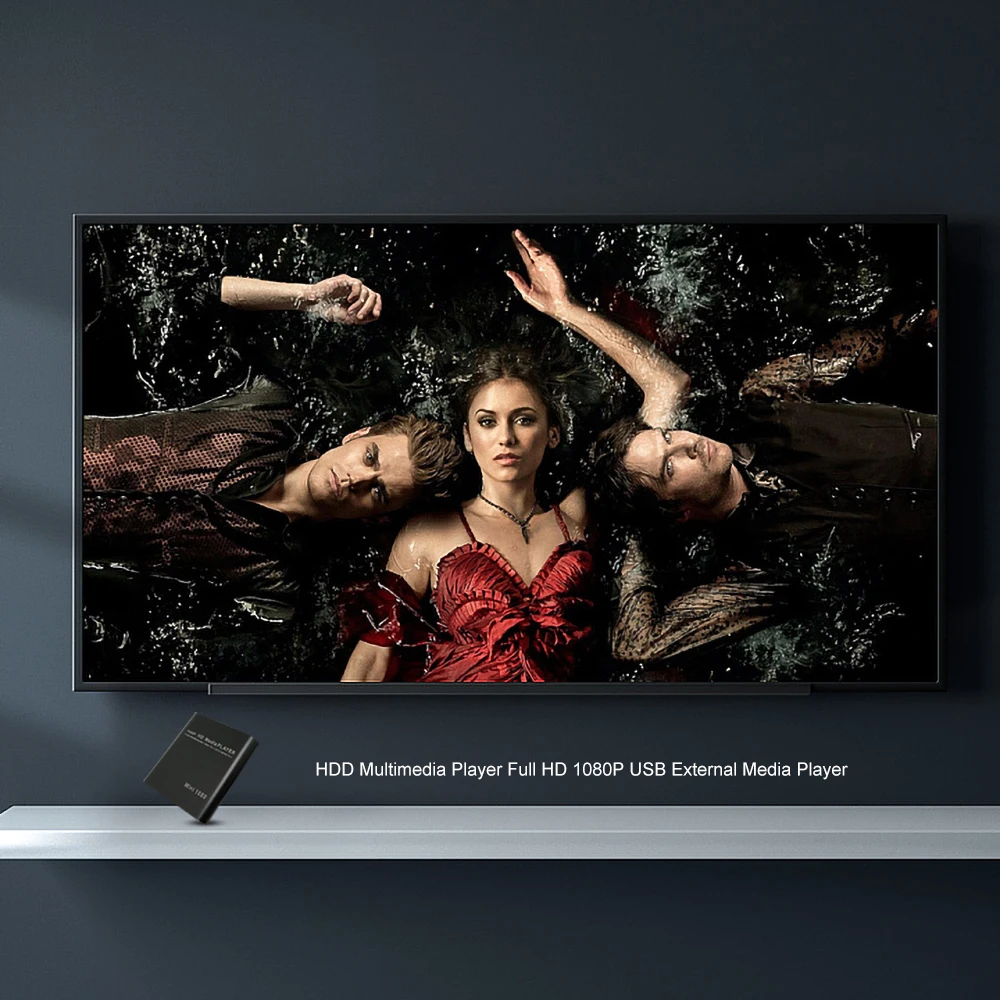 Внешний мультимедийный проигрыватель Full HD 1080P USB мультимедиа плеер с HDMI SD ТВ