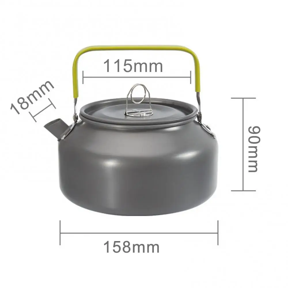 Портативный Серебристый маленький котел для пикника барбекю л походный чайник