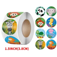 500pcs reward sticker encouragement labels roll with cute animals for children students teachers for kids motivational sticker