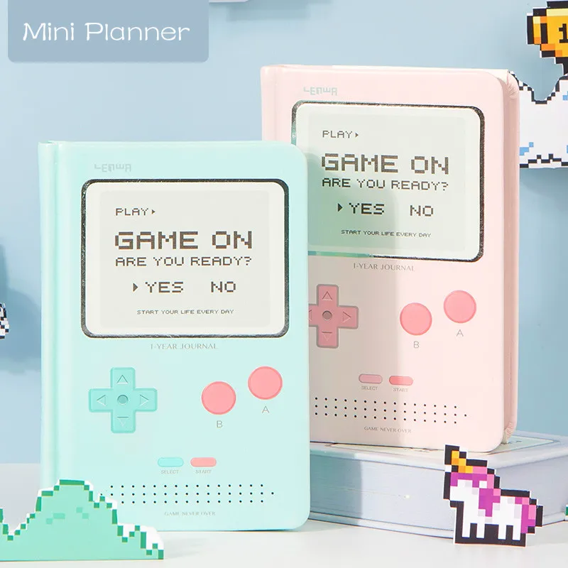 

365days Thicken Daily Weekly Planner Notebook A6 Portable Agenda 2021 Planner Kawaii School Diary Journal Notepad Stationery